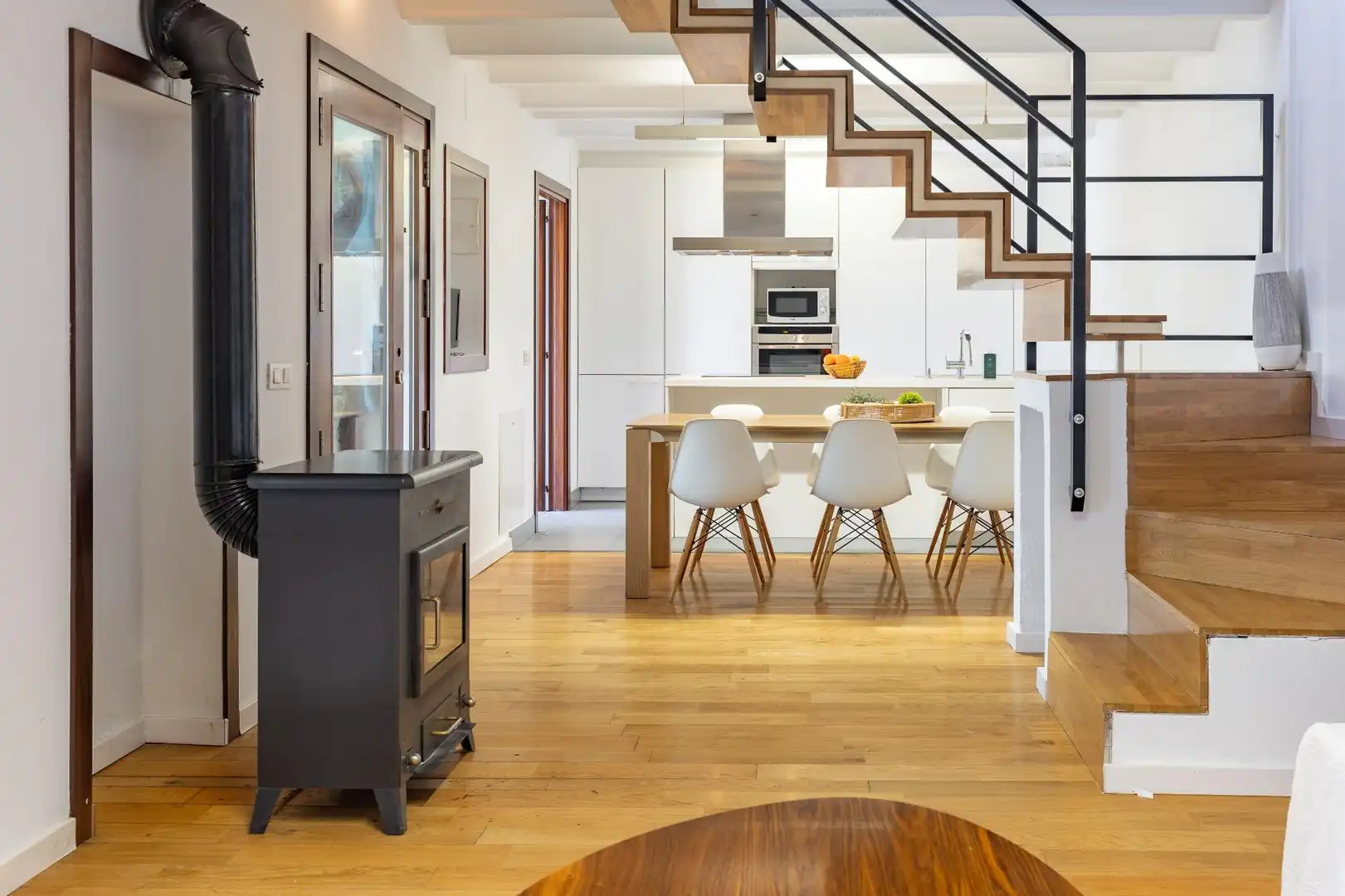 Cocina de Casa adosada en venta en Enguera con Calefacción, Terraza y Trastero