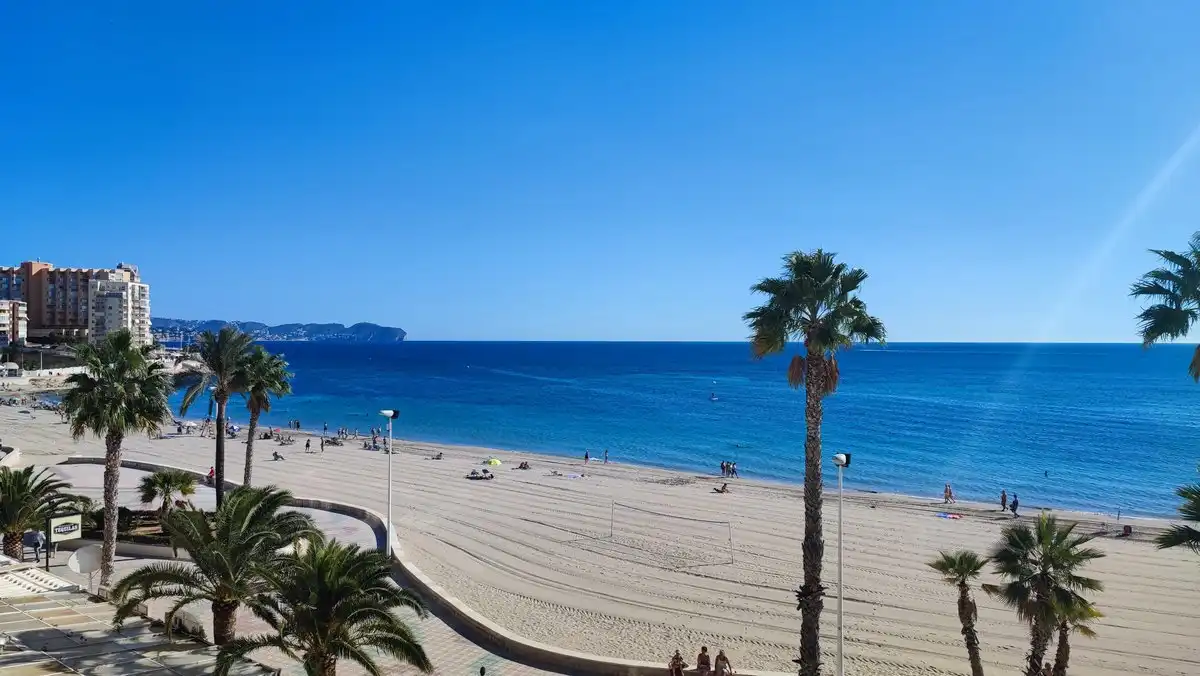 Vista exterior de Apartamento en venta en Calpe / Calp con Aire acondicionado, Jardín privado y Terraza