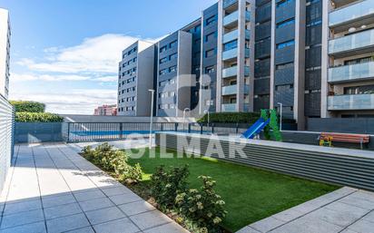 Exterior view of Flat for sale in  Madrid Capital  with Air Conditioner, Heating and Private garden