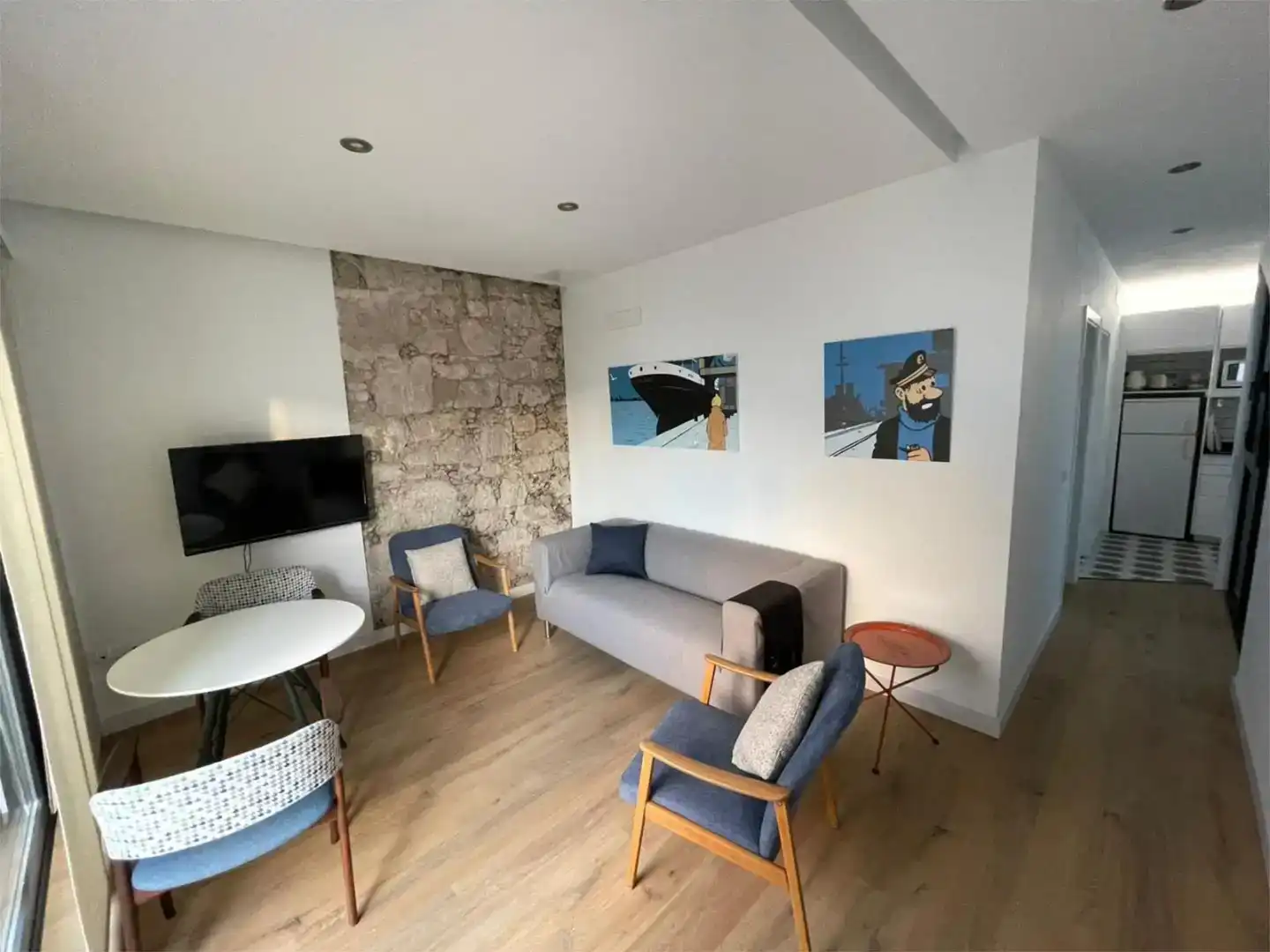 Sala d'estar de Àtic de lloguer en Las Palmas de Gran Canaria amb Moblat