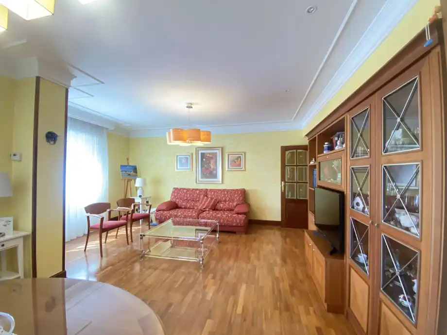 Sala d'estar de Pis en venda en Vitoria - Gasteiz amb Calefacció, Parquet i Terrassa