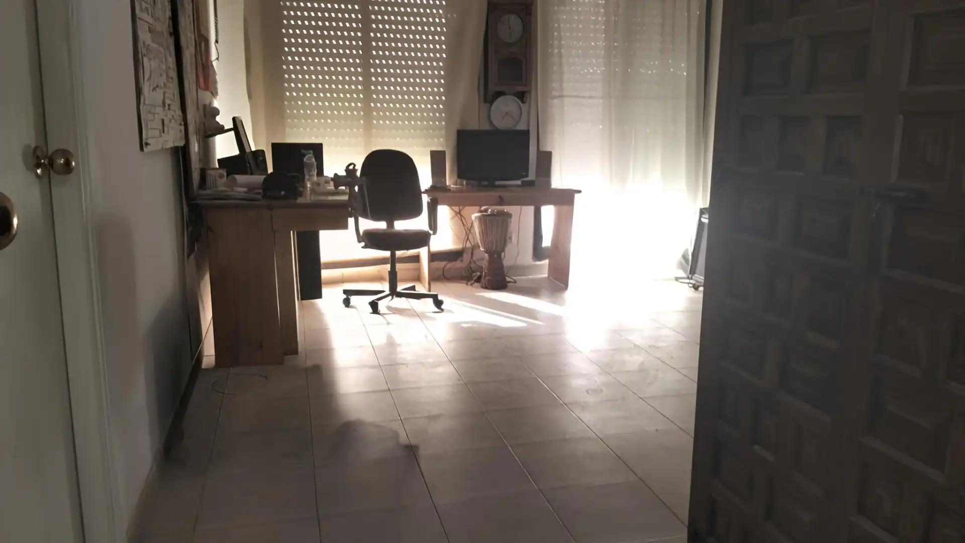 Living room of Flat for sale in Madrid  with Heating, Terrace and Furnished