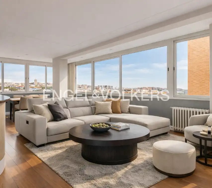 Living room of Flat for sale in Madrid  with Air Conditioner, Heating and Furnished