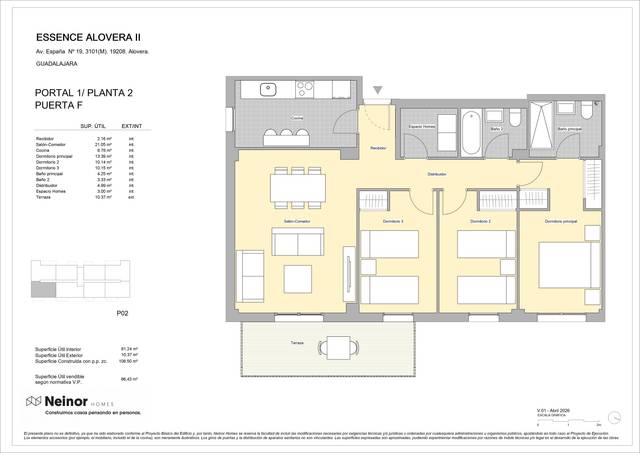 Piso en Venta en   Calle Edgar Neville, 0 en Alovera