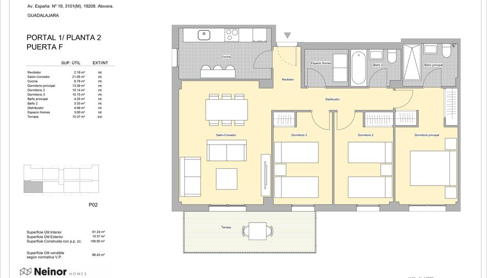 Foto 1 de Piso en venta en Calle Edgar Neville, Alovera, Guadalajara