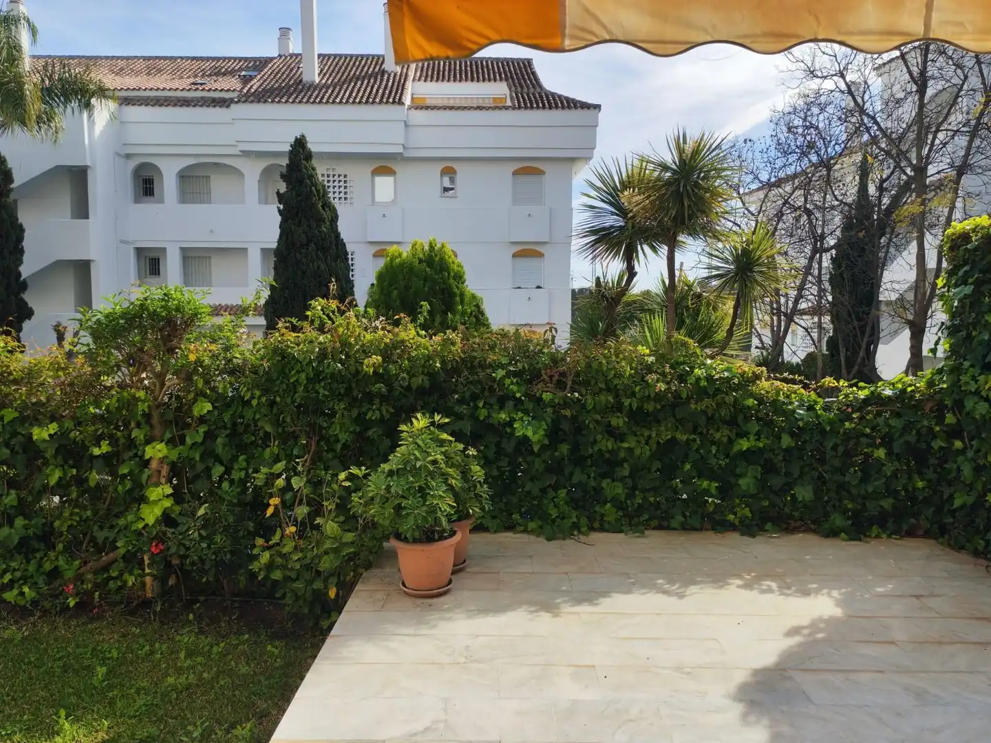Garden of Apartments for rent in Marbella  with Air Conditioner, Private garden and Furnished