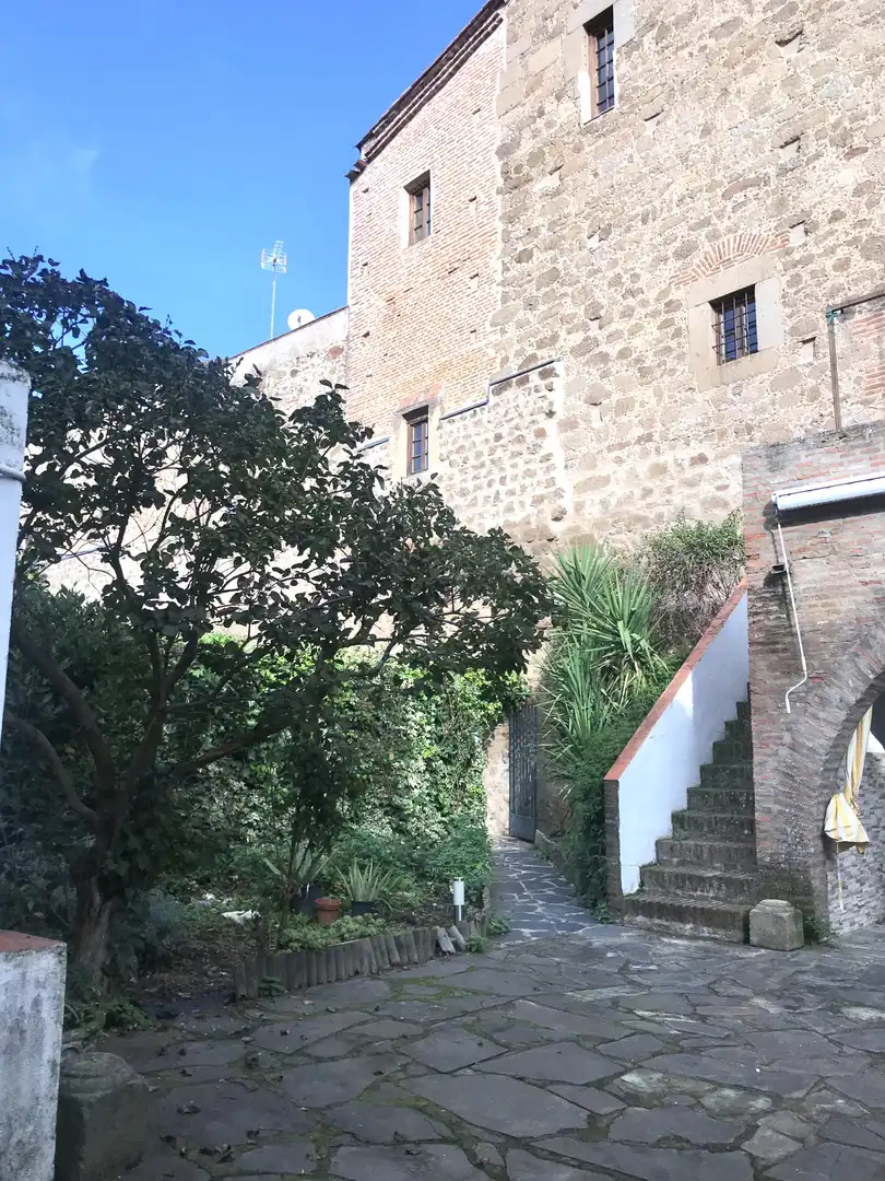 Vista exterior de Casa adosada en venta en Plasencia con Aire acondicionado, Calefacción y Jardín privado