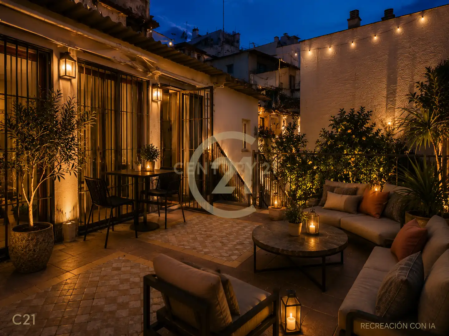 Terrasse von Gebäude zum Verkauf in Álora