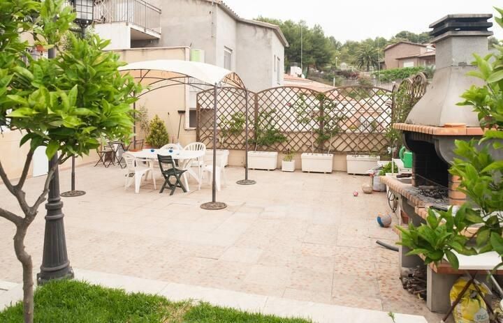 Terrassa de Casa o xalet en venda en Castelldefels amb Calefacció, Jardí privat i Terrassa