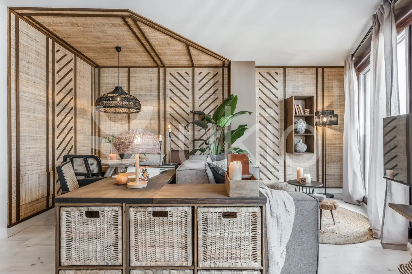 Sala de estar de Apartamento de alquiler en Madrid con Aire acondicionado, Calefacción y Terraza