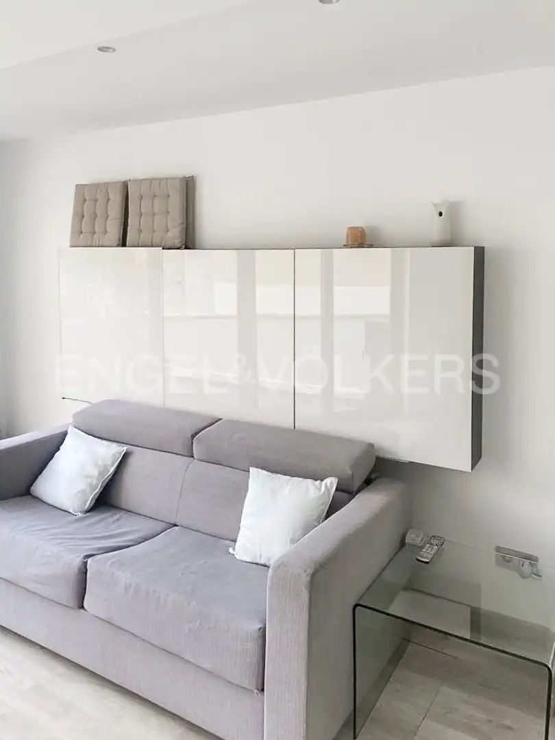 Sala de estar de Piso de alquiler en Barcelona con Aire acondicionado, Calefacción y Parquet