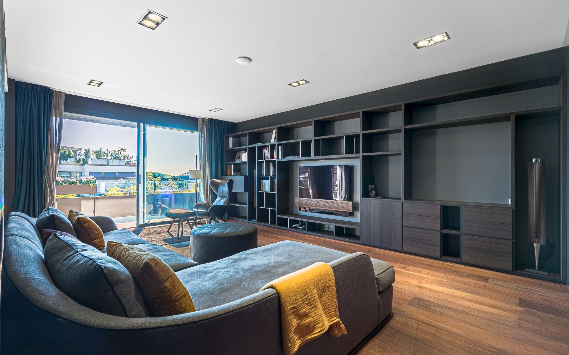 Sala de estar de Piso en venta en  Barcelona Capital con Aire acondicionado, Calefacción y Jardín privado