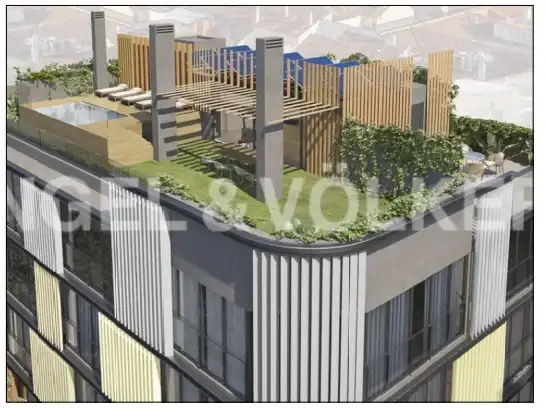 Terrace of Flat for rent in Madrid  with Air Conditioner, Heating and Swimming Pool
