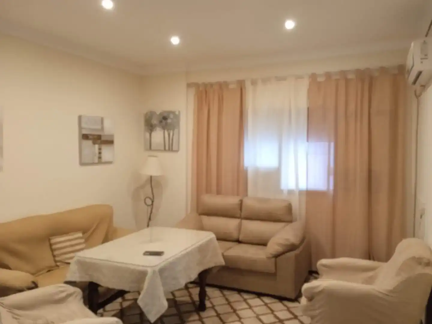 Living room of Flat for rent in Osuna  with Air Conditioner, Furnished and Washing machine