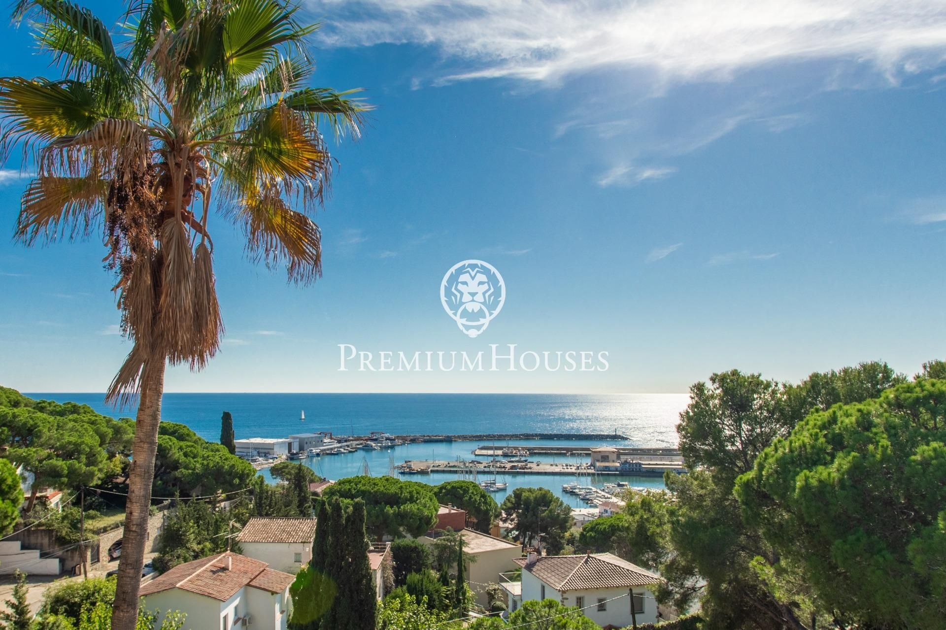 Vista exterior de Casa o xalet en venda en Arenys de Mar amb Jardí privat, Terrassa i Balcó