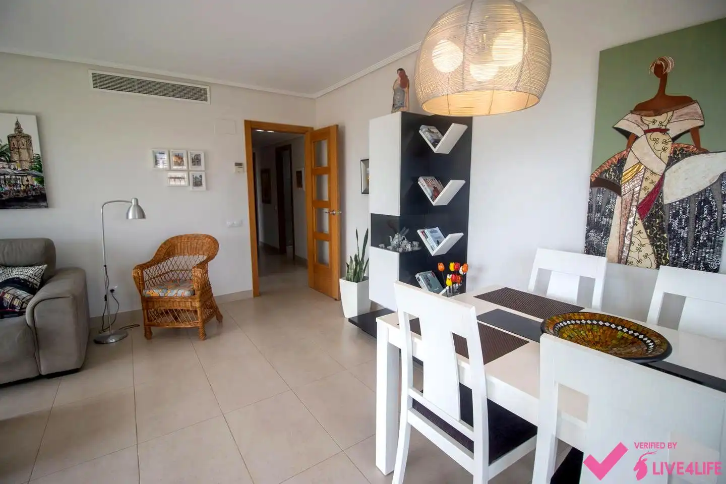 Esszimmer von Wohnung zur Miete in Alboraya mit Klimaanlage, Terrasse und Möbliert