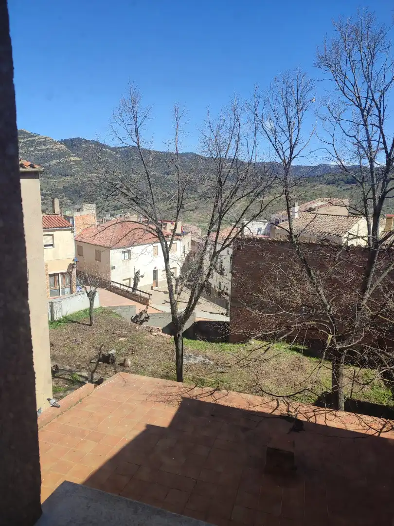 Vista exterior de Casa adosada en venda en Ulldemolins amb Calefacció, Jardí privat i Parquet