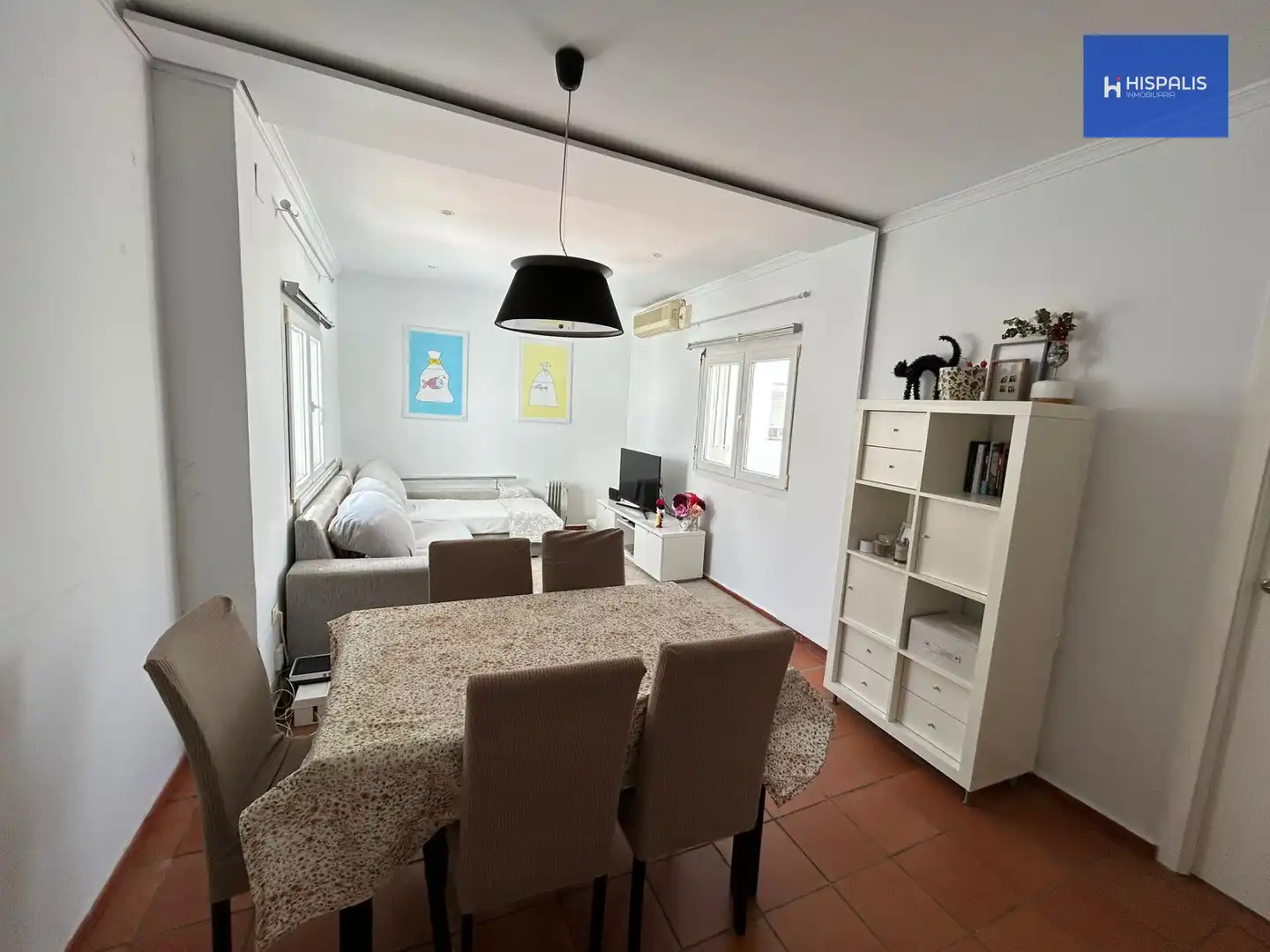 Sala de estar de Piso en venta en Sevilla con Aire acondicionado, Parquet y Amueblado