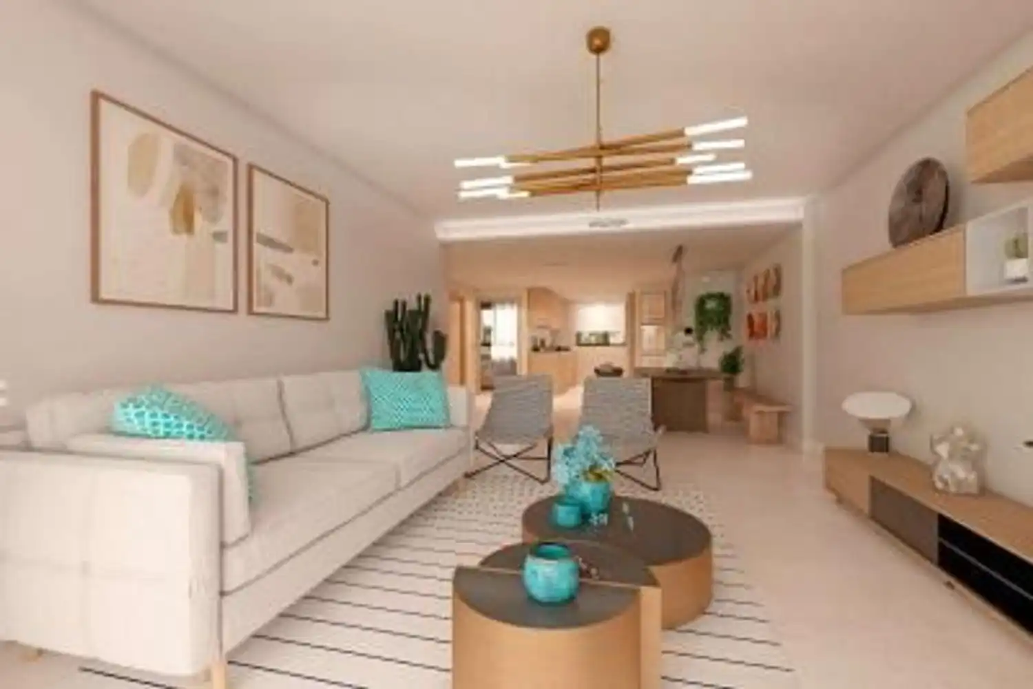 Sala de estar de Piso en venta en Casares con Jardín privado, Terraza y Trastero