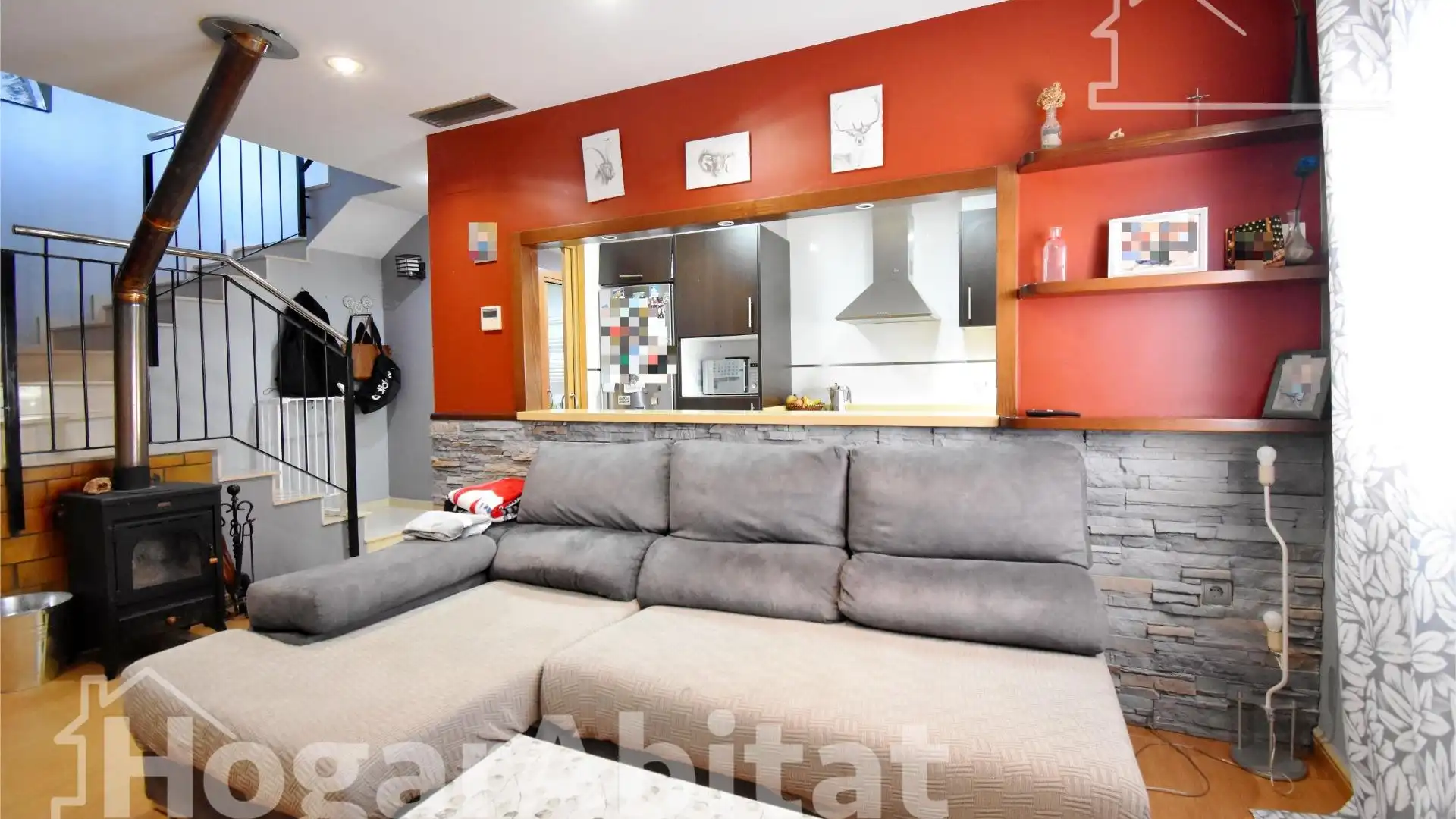 Living room of Attic for sale in Vilallonga / Villalonga  with Air Conditioner and Terrace