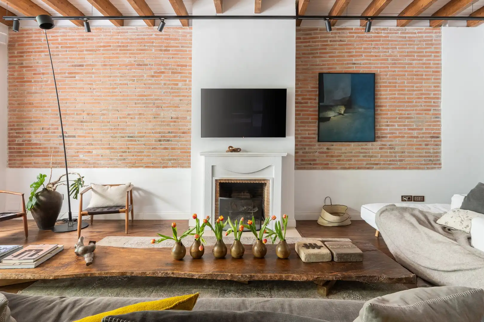 Sala de estar de Casa o chalet en venta en Barcelona con Aire acondicionado, Calefacción y Jardín privado