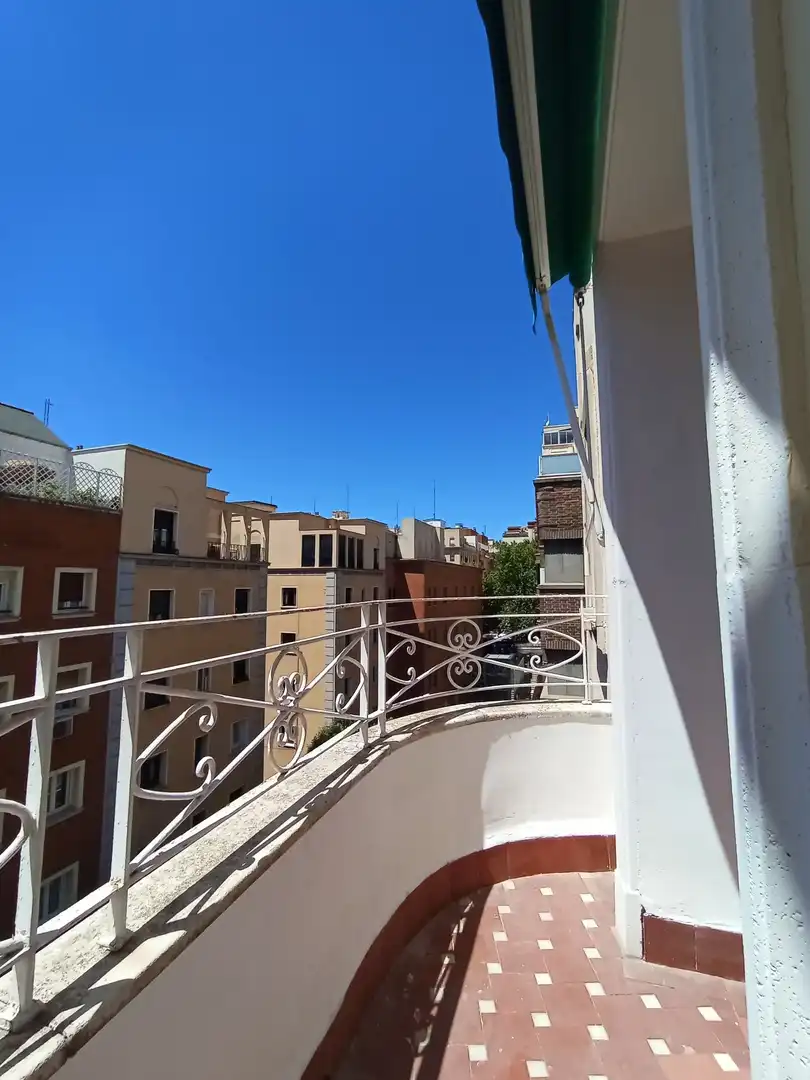 Terraza de Piso de alquiler en Madrid con Aire acondicionado, Calefacción y Parquet