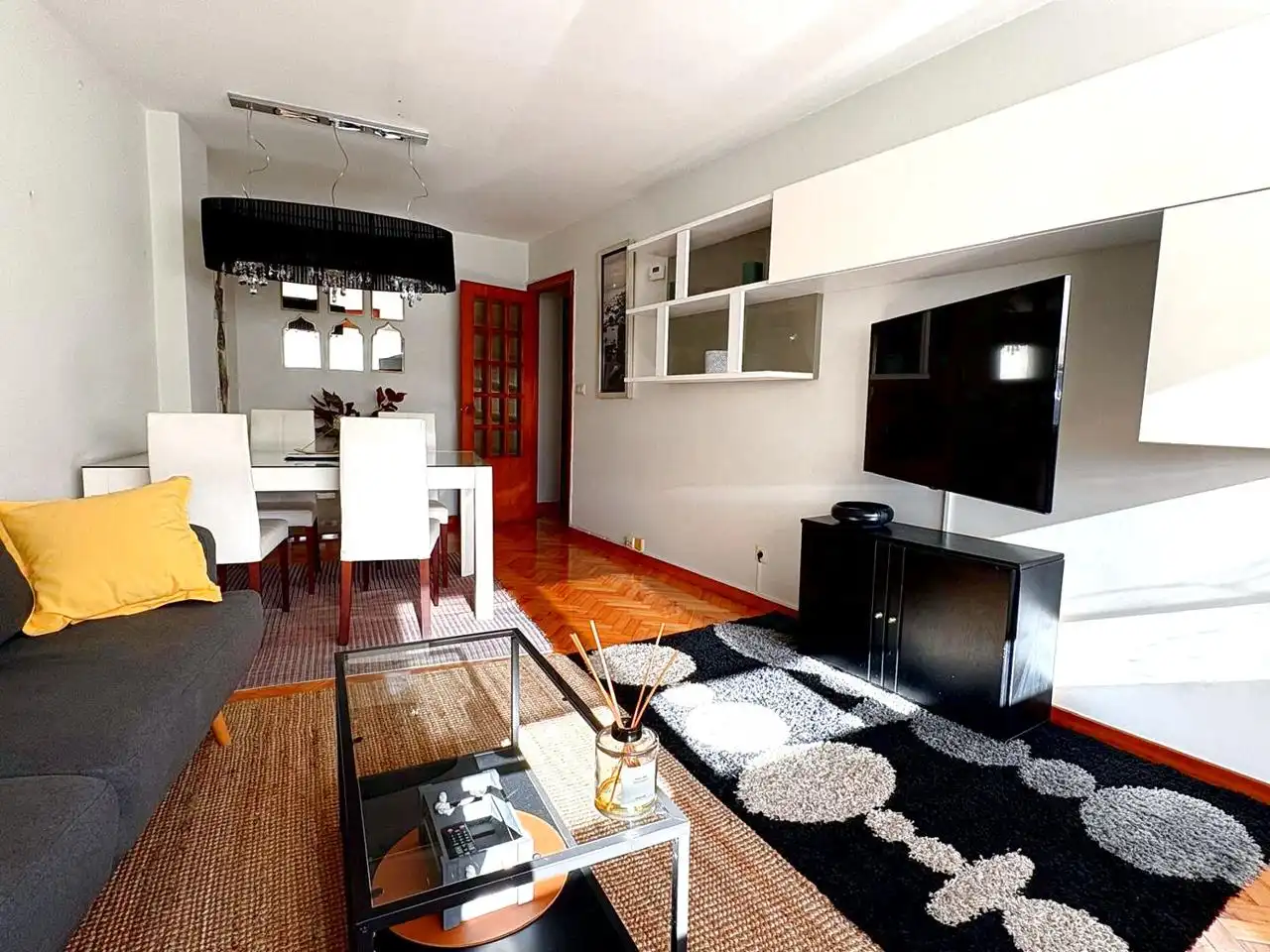 Living room of Flat for rent in A Coruña Capital   with Furnished