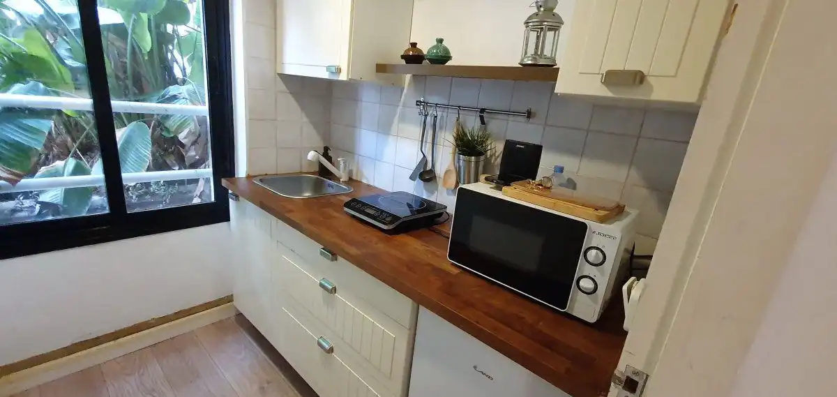 Cocina de Apartamento en venta en Sotogrande con Aire acondicionado, Calefacción y Terraza