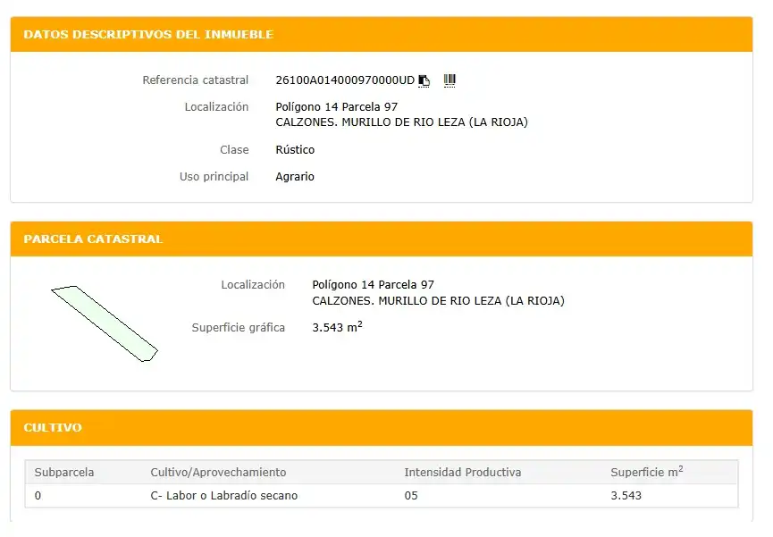 Terreny rústic en venda a Murillo de Río Leza, imagen 2
