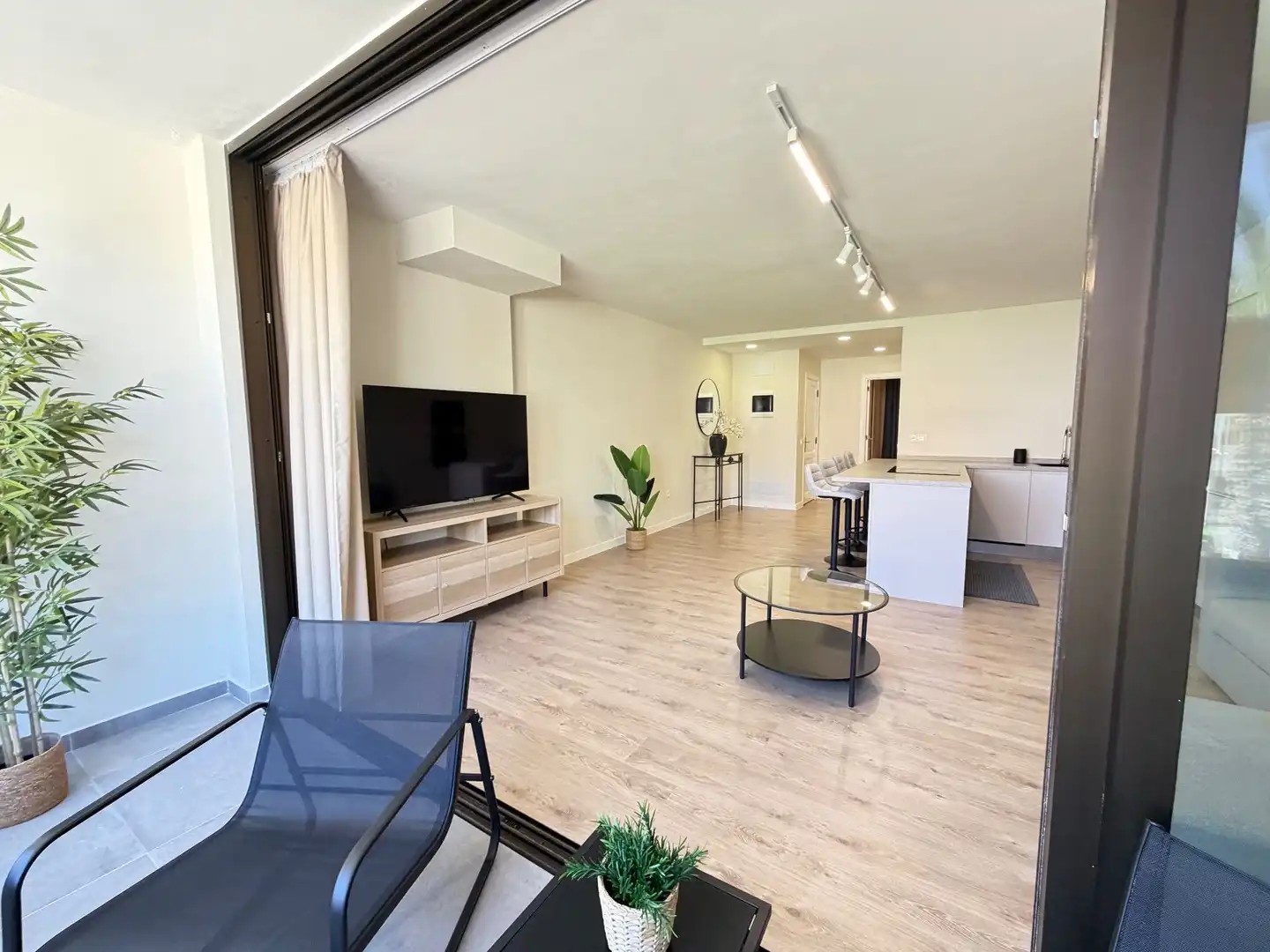 Wohnzimmer von Wohnungen zur Miete in Puerto de la Cruz mit Terrasse, Möbliert und Gemeinschaftspool