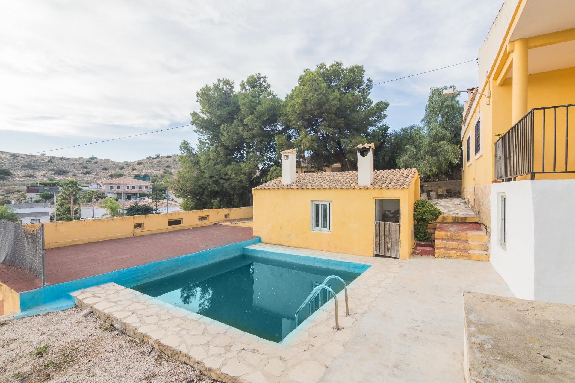 Swimming pool of House or chalet for sale in Aspe  with Private garden, Terrace and Storage room