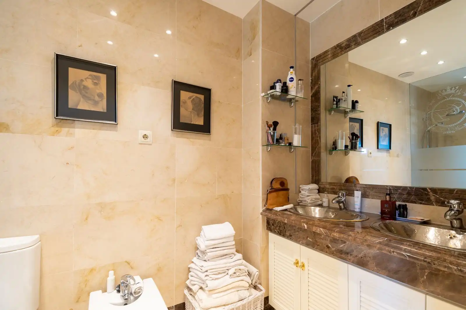 Baño de Casa adosada en venta en Estepona con Aire acondicionado, Amueblado y Horno