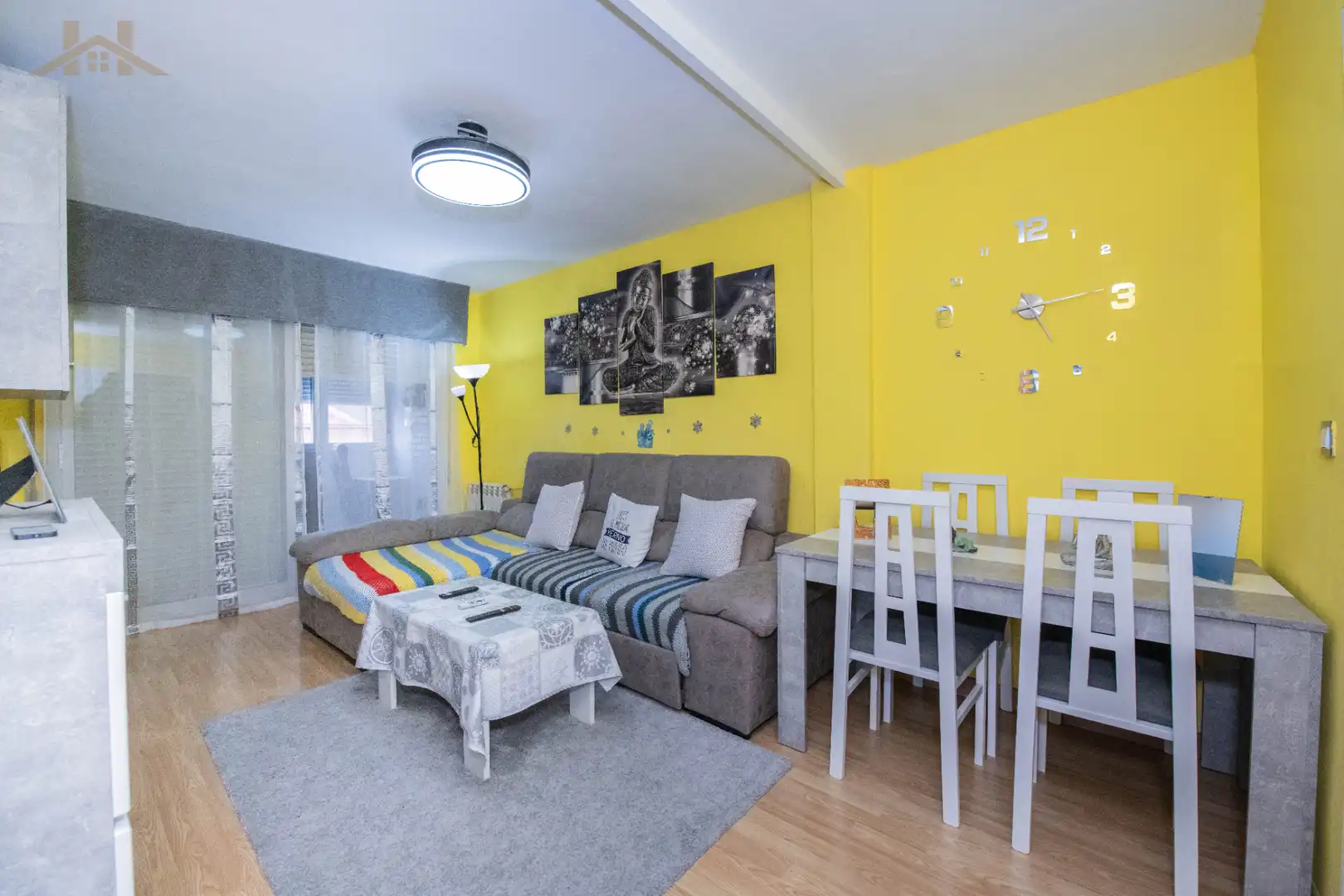 Wohnzimmer von Wohnung zum Verkauf in Fuenlabrada mit Klimaanlage, Heizung und Parkett