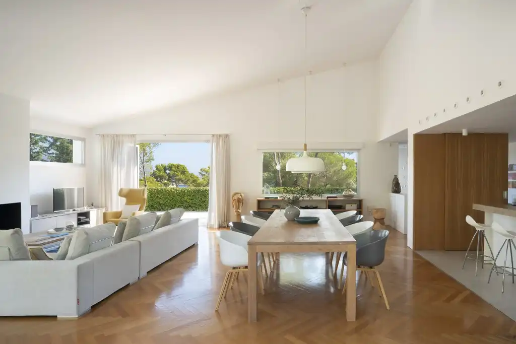 Sala d'estar de Casa o xalet en venda en Calvià amb Aire condicionat, Calefacció i Jardí privat