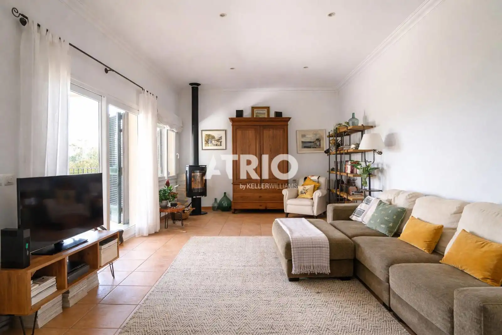 Sala de estar de Casa adosada en venta en Marratxí con Aire acondicionado, Calefacción y Jardín privado