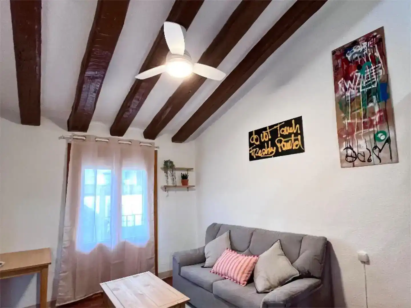 Sala d'estar de Casa adosada de lloguer en Pedrola amb Traster, Moblat i Balcó