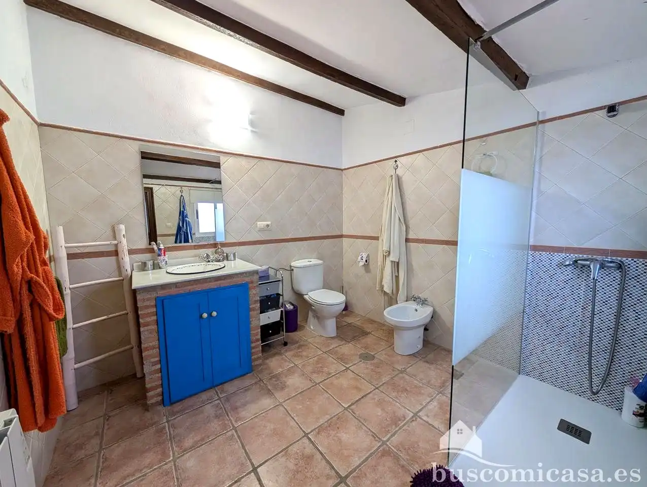 Baño de Casa o chalet en venta en Baños de la Encina con Aire acondicionado, Calefacción y Terraza