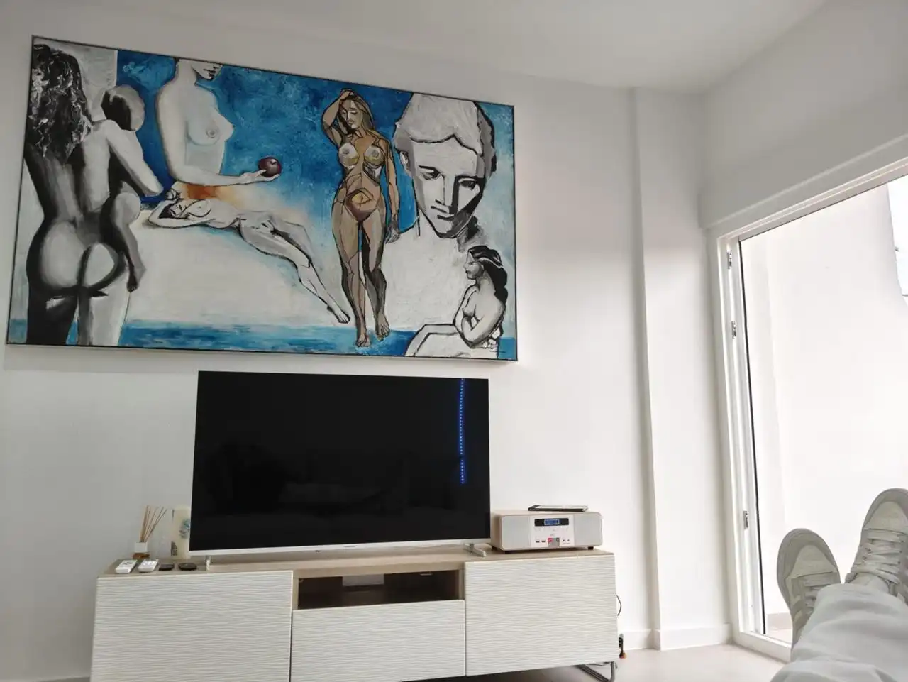 Wohnzimmer von Erdgeschoss zum Verkauf in Roses mit Schwimmbad und Möbliert