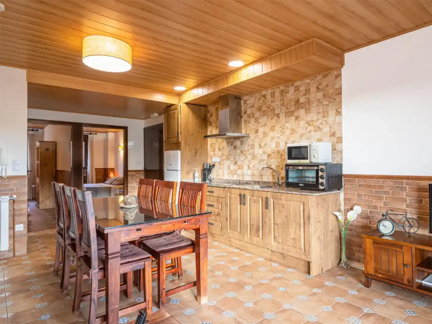 Cocina de Piso de alquiler en Cubla con Aire acondicionado, Jardín privado y Amueblado