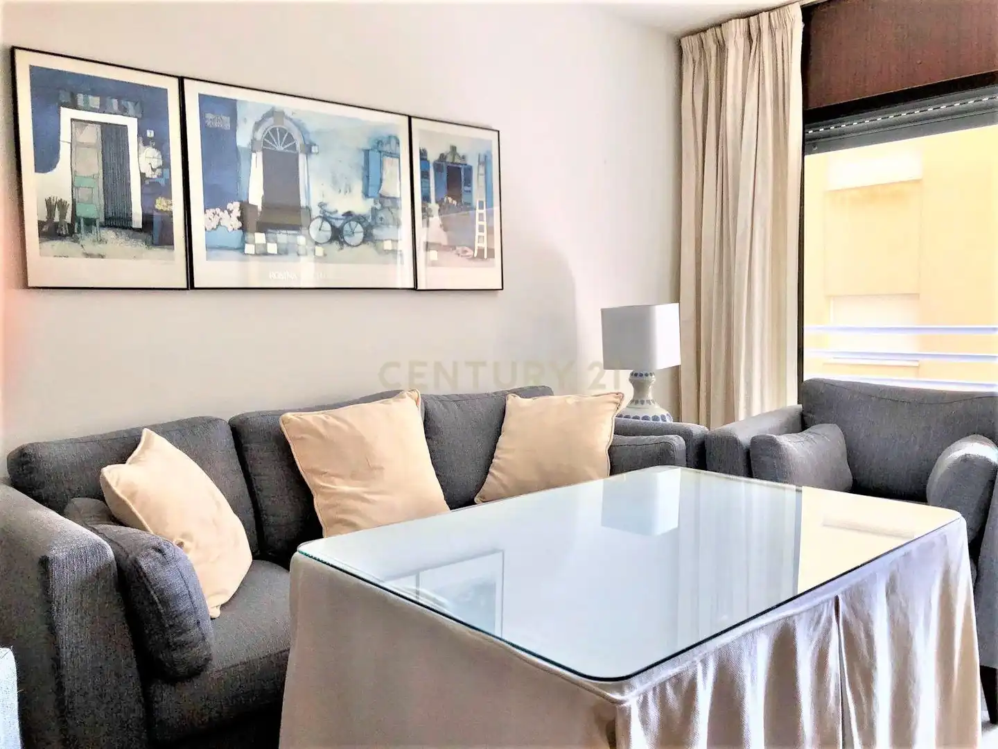 Sala d'estar de Apartament de lloguer en Málaga amb Aire condicionat