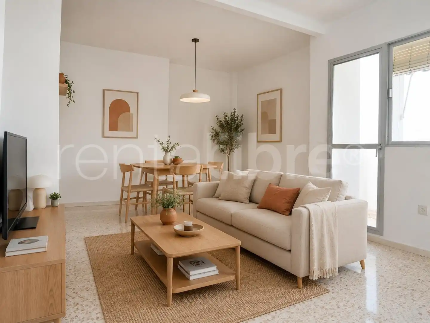 Sala de estar de Piso en venta en Sanlúcar de Barrameda con Jardín privado y Terraza