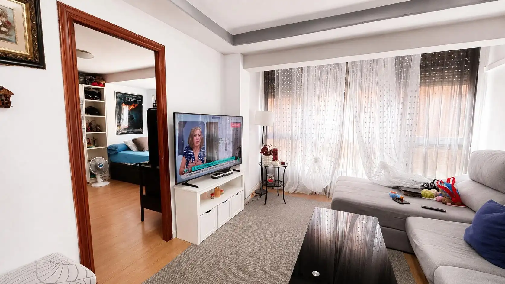 Sala de estar de Piso en venta en Valencia con Aire acondicionado y Parquet