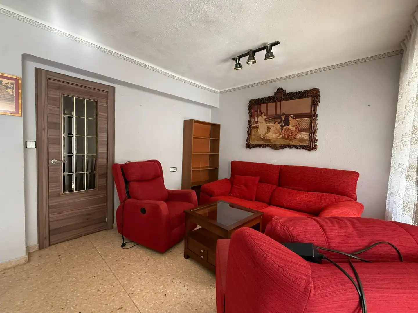Living room of Flat for sale in Benetússer  with Air Conditioner, Heating and Balcony