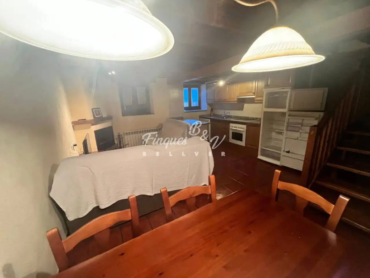 Küche von Wohnung zur Miete in Llívia mit Heizung, Parkett und Möbliert