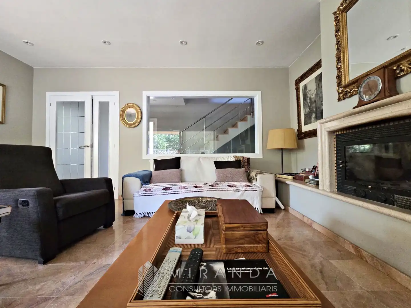 Sala d'estar de Casa o xalet en venda en Sant Pere de Vilamajor amb Aire condicionat, Calefacció i Jardí privat