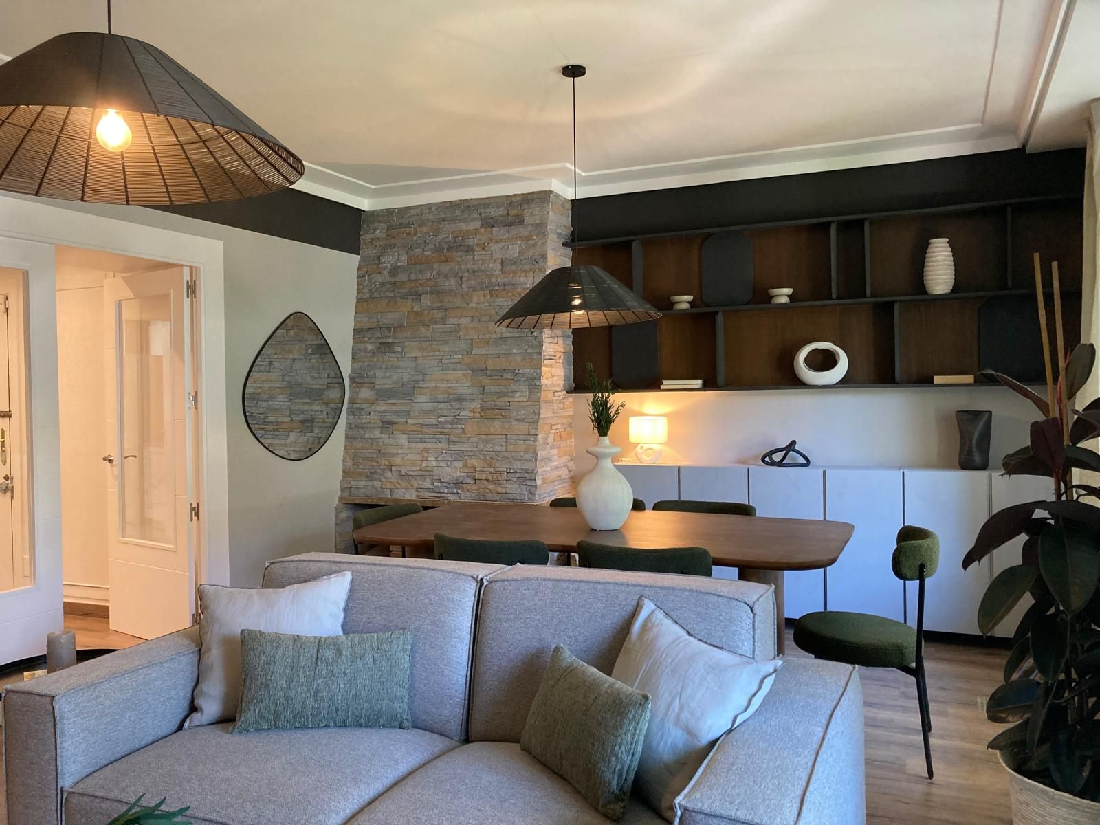Living room of Apartment to rent in  Madrid Capital  with Air Conditioner, Heating and Furnished