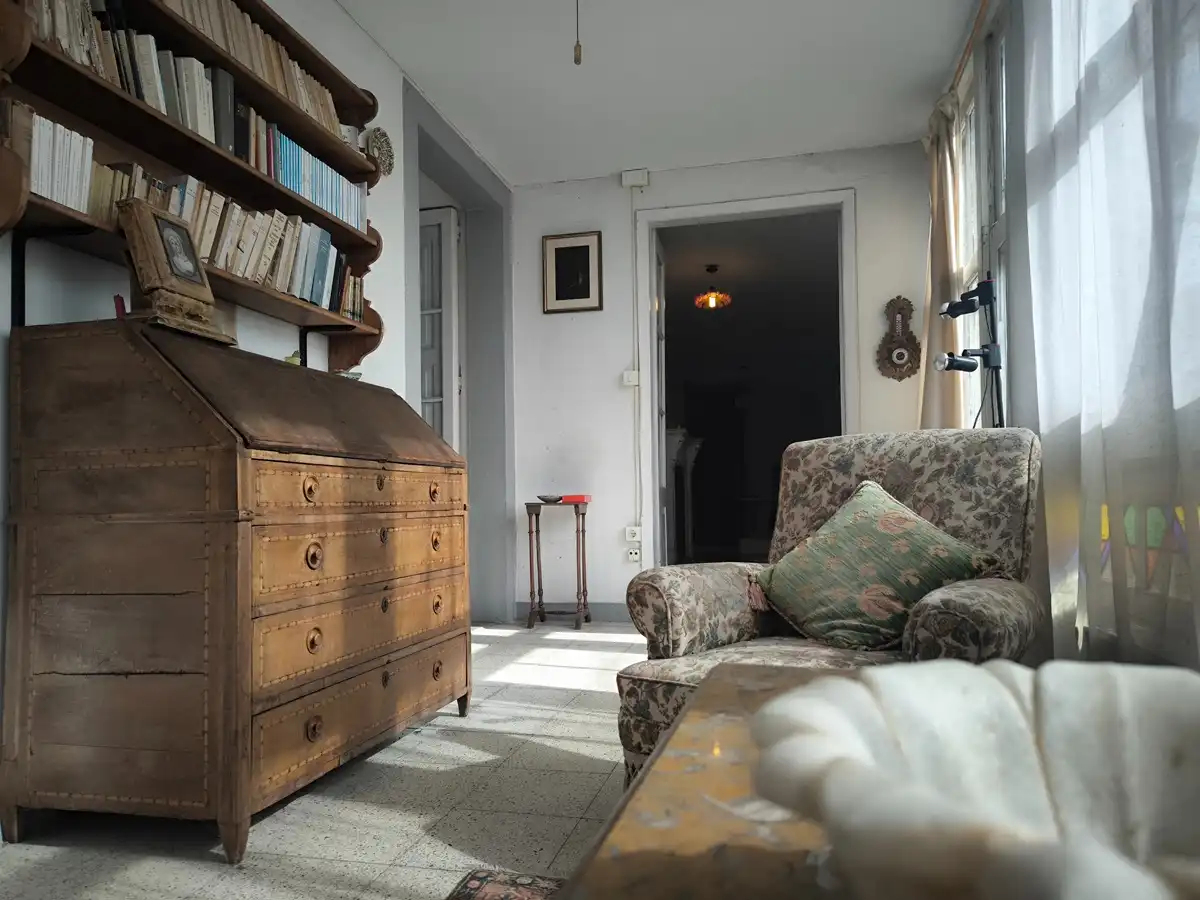 Sala de estar de Casa o chalet en venta en Vilagarcía de Arousa con Calefacción, Jardín privado y Amueblado