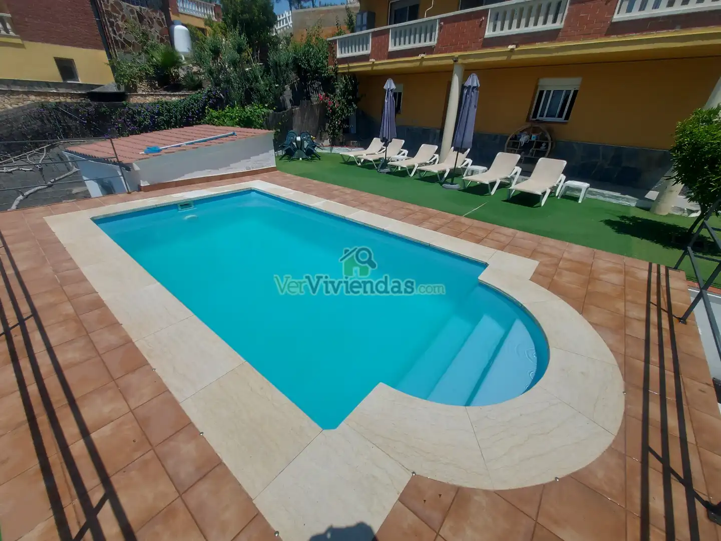 Piscina de Casa o xalet en venda en Olivella amb Calefacció, Jardí privat i Parquet