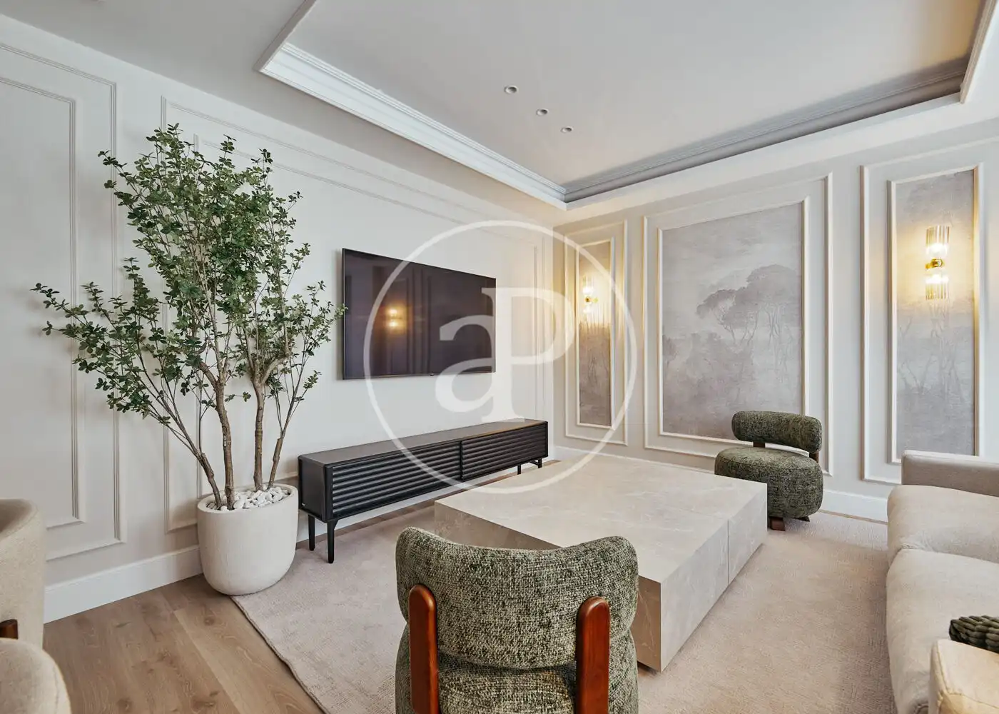 Living room of Flat for sale in Madrid  with Air Conditioner, Heating and Storage room
