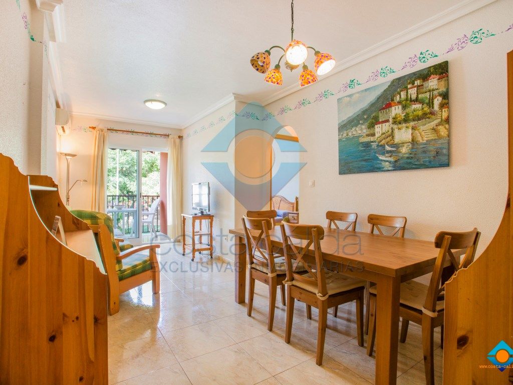 Menjador de Pis en venda en Mazarrón amb Aire condicionat, Terrassa i Moblat